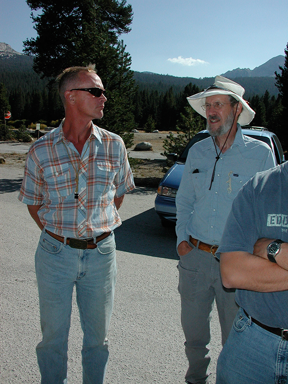Rand Schaal and Rob Twiss in Tuolumne Meadow, Yosemite.
