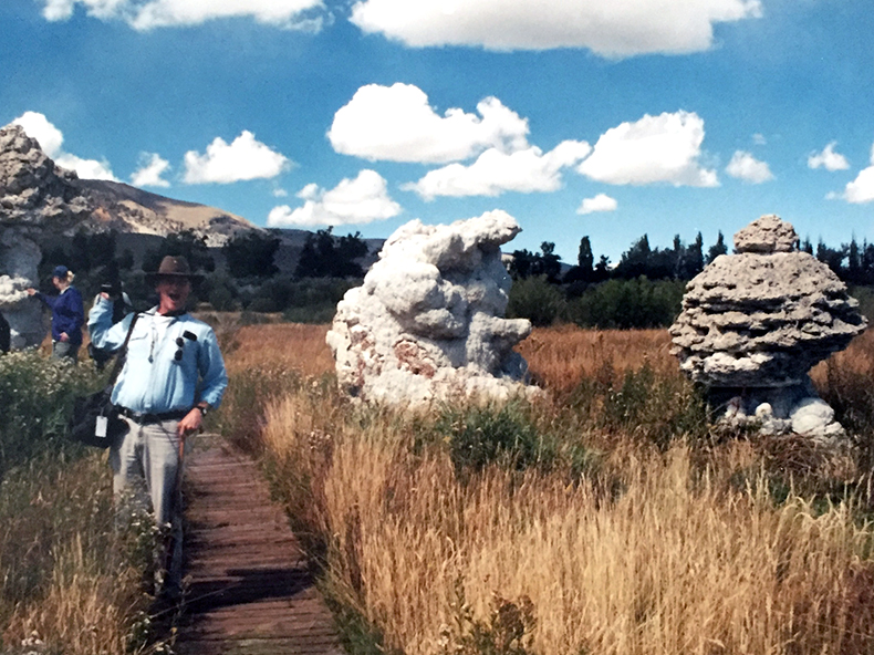 Rand at Mono Lake during the 1997 Fall Field Trip.