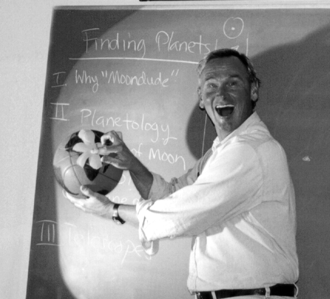 Why "moondude"? Rand in the classroom.