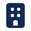 A blue building icon