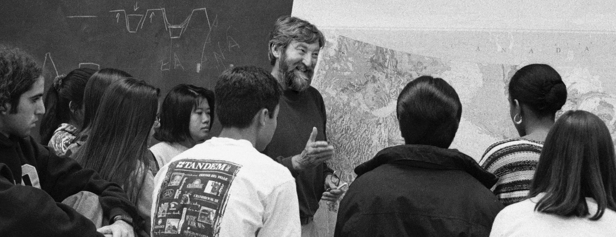 Richard Cowen in the classroom