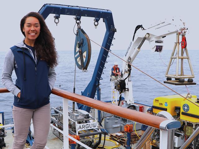 Carina at sea.